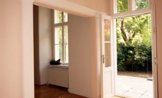 BADEN, BESTLAGE im ZENTRUM ! Altbau-Palais: ehemalige Miet - WOHNUNG auch sehr gut als Büro/Kanzlei nutzbar:  mit kleinen eigenem Garten - GRÜN und RUHIG