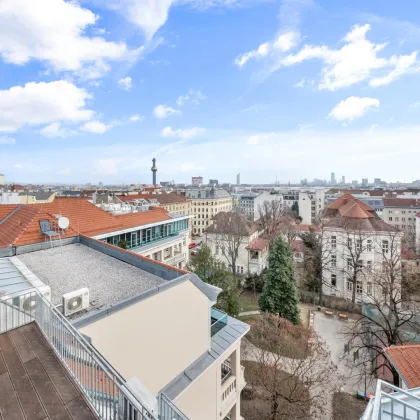 Dachterrassenwohnung mit Weitblick über Wien | Parkausrichtung | 2 Terrassen (28,6m²) | 2 Gehminuten zur U6 | 9 Min. in den 1. Bezirk - Bild 2