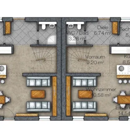 Neubau Doppelhaushälfte mit großem sonnigem Garten! - Bild 2