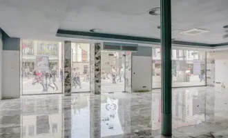 Fußgängerzone Favoritenstrasse - Hochfrequentierte Geschäftsfläche mit großer Auslagenfront