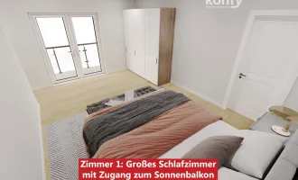 4-Zimmer mit Balkon und Top-Grundriss im Grazer Süden! Jetzt besichtigen und Böden, Fliesen und Türen vor Bezug frei wählen!