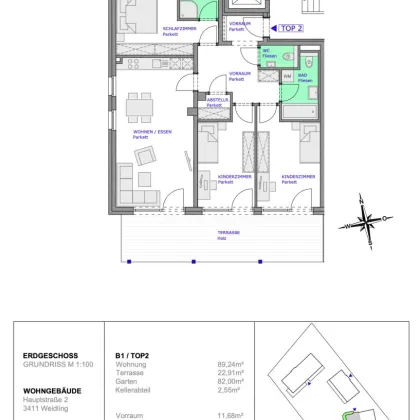 Kompakte Gartenwohnung für die Familie in Grünlage - 3 Schlafzimmer - Bild 3