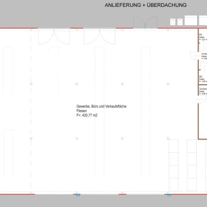 Fürstenfeld: Neubau-Geschäftsgebäude (Gewerbe-/Bürofläche ca. 420 m²) direkt am Schnellstraßenzubringer S7 langfristig zu mieten - Bild 3