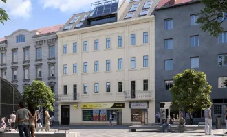 3-Zimmer-Wohnung in direkter U-Bahn-Nähe - 6 m² Freifläche - 3 Meter Raumhöhe