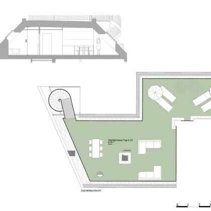 Sehr großzügige Dachgeschoßwohnung mit riesiger Dachterrasse - Bild 3