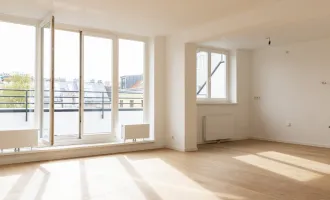 Bildhübsche Dachterrassenmaisonette, neu saniert | Gemeinschaftsgarten