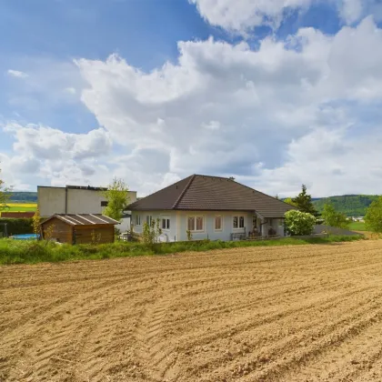 Einfamilienhaus mit herrlichem Garten, Terrasse und Gewerbeflächen in Eggendorf am Fuß des Stiftes Göttweig - Bild 2