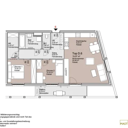 Ende 2026! Provisionsfreie 3-Zimmer Wohnung mit Balkon - Bild 2