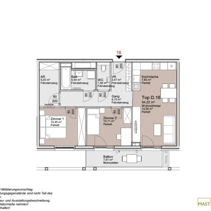 An der Schanze - 3 Zimmer Wohnung mit Balkon - Bild 2