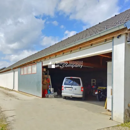 Neuwertige HALLE mit separatem BÜRO plus BAULAND und großer FREIFLÄCHE - Bild 2