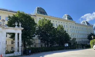 Möbliertes Luxuspenthouse mit Garage und Blick auf die Hofburg