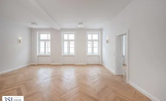 Hochwertiger 3-Zimmer Erstbezug mit hofseitigem Süd-Balkon direkt beim Karmelitermarkt