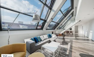 Naschmarkt: Lichtdurchflutetes Penthouse mit Dachterrasse & Stellplätzen