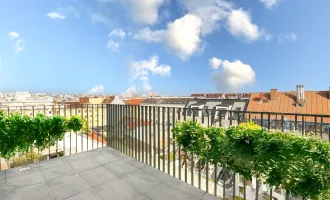 ERSTBEZUG MIT FERNBLICK | Dachgeschoss mit ca. 10 m² INNENHOF-BALKON/TERRASSE | TG-Stellplatz optional | Nachhaltiges Wohnbauprojekt