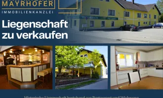 Historische Liegenschaft bestehend aus Restaurant und Wohnung in Ampflwang