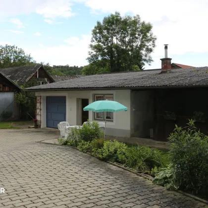 Ruhig gelegenes ehem. Bauernhaus mit chilligem Innenhof samt Sommerküche, Garage, etlichen Nebengebäuden und großem Garten in Hammerteich - Bild 3