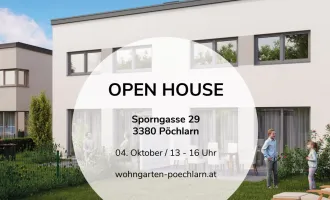 OPEN HOUSE am 04.Oktober 2024 von 13 - 16 Uhr - Modernes Reihenhaus in Pöchlarn - Erstbezug mit Garten