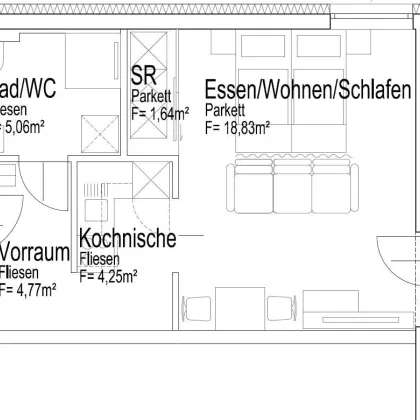 Anlegerwohnung Top 07 vermietete Bestandswohnung in Graz sofortige Mieteinnahmen Rendite Neubau 2020 (JPS 32) - Bild 3