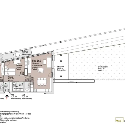 2026! Provisionsfreie 3 Zimmer Familienwohnung mit über 80qm Garten im 1. Obergeschoss! - Bild 3