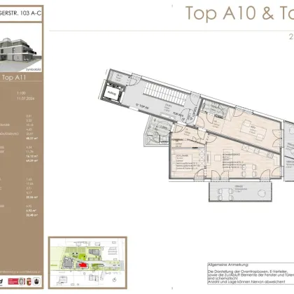 2-Zimmer Dachgeschosswohnung mit optionalem Einzelbüro / Top A10 - Bild 3