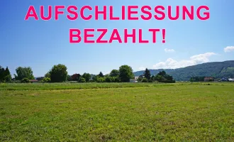 Ebenes Baugrundstück für Einfamilien- oder Doppelhaus in Grünruhelage im Tullnerfeld nahe St. Andrä-Wördern