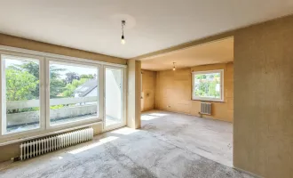 PROVISIONSFREI VOM EIGENTÜMER! FERNSICHT 3/4-ZIMMER WOHNUNG MIT TERRASSE NÄHE STEINHOFGRÜNDE!