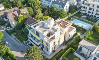 Erstbezug: Exklusive Penthouse-Maisonette mit großartiger Dachterrasse und 360°-Blick