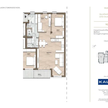 TOP 6 - Eigentumswohnung in Erstbezug | Provisionsfrei | Garagenplatz | Echtholzparkett | WP | PV-Anlage | Barrierefrei | Loggia | Klimavorbereitung | Kellerabteil - Bild 2