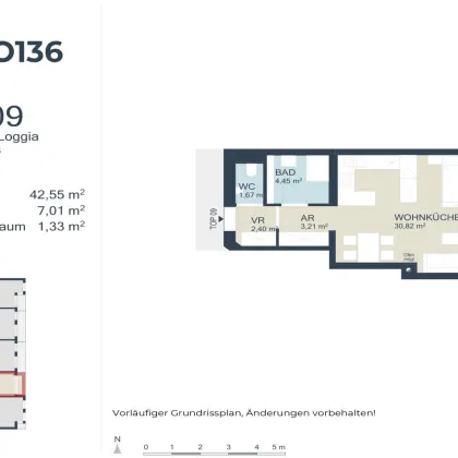 TOP 9 - Provisionsfreie Eigentumswohnung in Erstbezug | Garagenplatz | Fußbodenheizung | WP | PV-Anlage | Echtholzparkett | Barrierefrei | Loggia | Kellerabteil | Klimavorbereitung - Bild 2