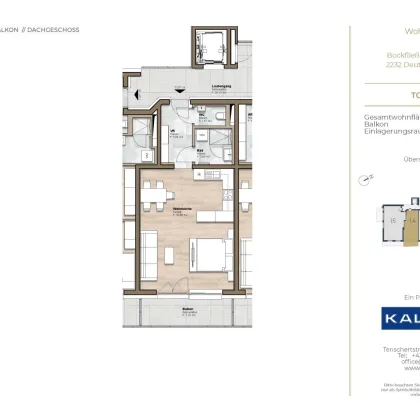 TOP 14 - Provisionsfreie Eigentumswohnung in Erstbezug | Echtholzparkett | WP | PV-Anlage | Barrierefrei | Balkon | Garagenplatz | Klimavorbereitung | Kellerabteil - Bild 2