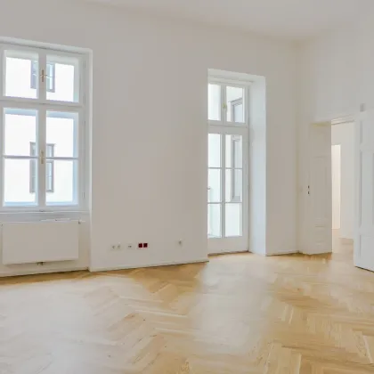 Hochwertig ausgestattete Bürofläche im Stilaltbau - 5 Zimmer + Balkon - unbefristet - Nähe Rathaus und Parlament - Bild 3