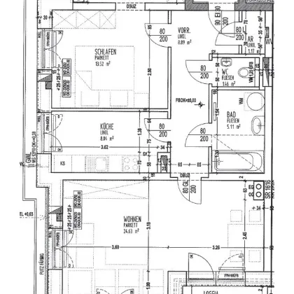 Objekt 627: 2-Zimmerwohnung in 4791 Rainbach Nr. 46, Top 2 - Bild 2