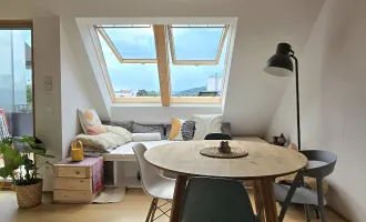 Gepflegte DG-Wohnung mit Klima, Terrasse und Garten