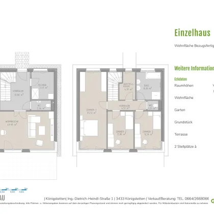 Modernes Einfamilienhaus in Königstetten - Erstbezug mit Garten - Bild 2