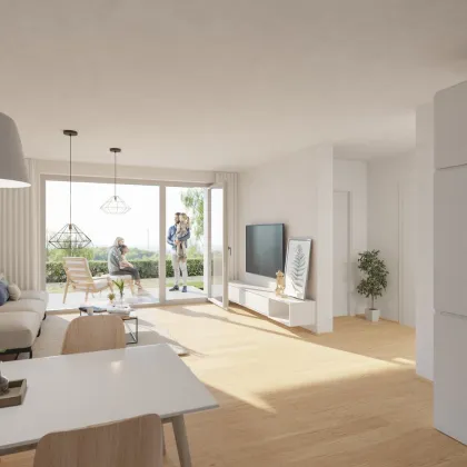 Erstbezug in Hagenberg: Moderne 2-Zimmer-Wohnung mit Balkon, Lift und Tiefgaragenabstellplatz - Barrierefrei! - Fertigstellung 2026 - Bild 3