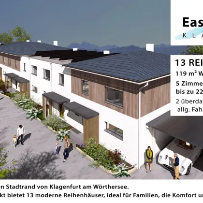 Neubau: Eastside Living - 13 Reihenhäuser im neuen Klagenfurter Stadtteil Harbach - Bild 3