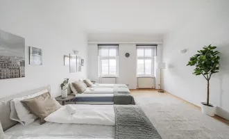 2 ZIMMER ALTBAU im 3. LIFTSTOCK II ca. 11m² BALKON II SOFORT NUTZBAR II AIRBNB oder SELBST EINZIEHEN II KOMPLETT MÖBLIERT II NÄHE U6/AKH/VOLKSOPER/WUK