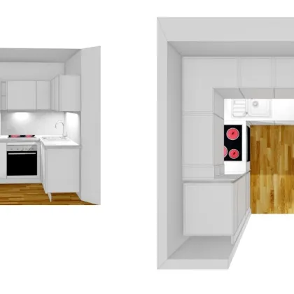 Blumengasse - 1 Zimmer Wohnung mit Balkon | Neubau - Erstbezug | Klimaanlage | Einbauküche | zzgl. Tiefgaragenstellplatz | Top C12 - Bild 3