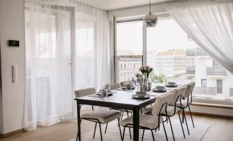 Top Lage! Neubau (2021) Dachgeschosswohnung mit Terrasse und Panoramafenster ++  Weitblick über Wien ++ Komplett Eingerichtet und Bezugsfertig ++ Dachgeschossneubau