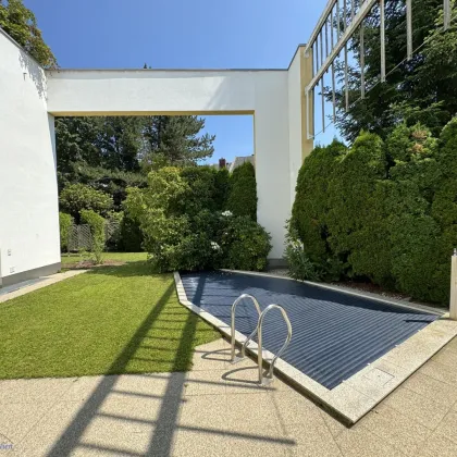 TRAUMWOHNUNG in AAA-TOPLAGE Salzburg-Stadt NONNTAL: 101 m² 3 Zimmer-Garten-Wohnung mit 335 m² Eigengarten/"Privatpark", Außenpool, 54 m² Zusatz-Fläche im UG und TG-Stellplatz - im BAURECHTSWOHNUNGSEIGENTUM - Bild 2