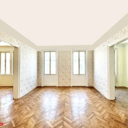 NEUER PREIS - FAST 1.BEZIRK - HERRLICHE - 115m² ALTBAUWOHNUNG IN FANTASTISCHEM STILHAUS - 4.LIFTSTOCK - RENOVIERUNGSBEDARF - Bild 3