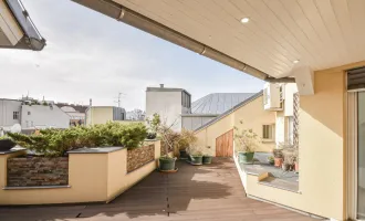 Einzigartige Dachgeschoß-Wohnung mit Dachterrasse im 6. Bezirk