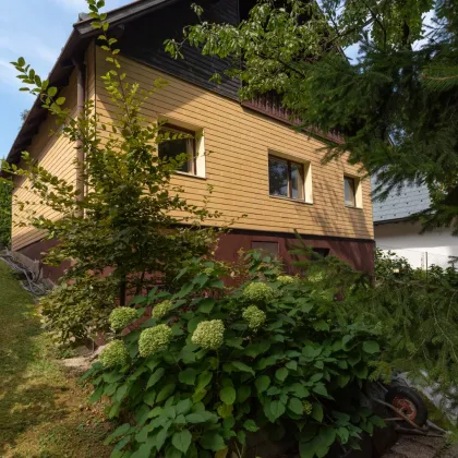 ALT UND NEU ZUGLEICH  - EINFAMILIENHAUS IN GRÜNLAGE MIT FERNBLICK  und Bach an der Grundstücksgrenze - Bild 3