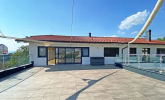 Mediterranes Flair beim Neusiedlersee: Dachterrassentraum mit Weinkeller