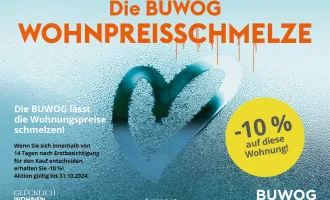 -10% BUWOG WOHNPREISSCHMELZE! PROVISIONSFREI VOM EIGENTÜMER! EIGENGARTEN! 3-ZIMMER WOHNUNG MIT TERRASSE, GARTEN UND LOGGA NÄHE BAHNHOF PENZING!