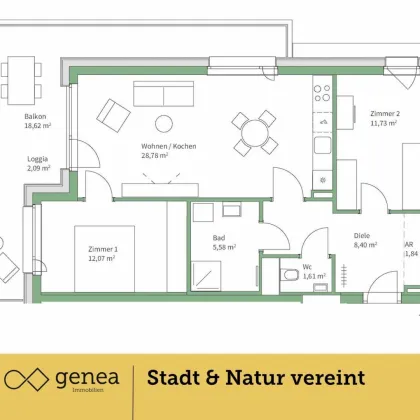 Ihr Traumdomizil in JV Haus K | Provisionsfrei | Zeitgenössisches Wohnen in Graz - Bild 2