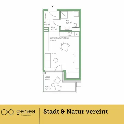 Provisionsfrei | Exklusive Wohneinheiten in Jakomini Verde Haus K | Komfort trifft Natur - Bild 2