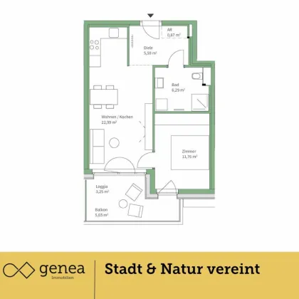 Provisionsfrei | Traumwohnungen in Jakomini Verde | Urban und grün zugleich - Bild 2