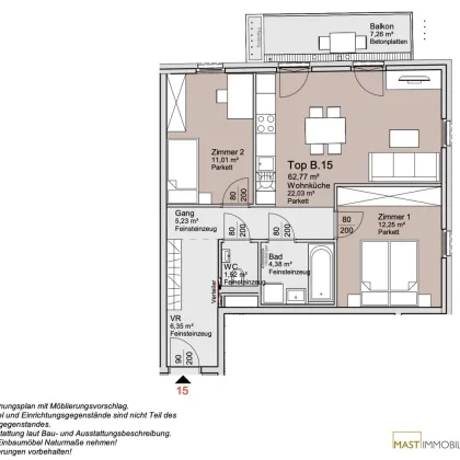 *Ende 2026* Provisionsfreie 3-Zimmer Wohnung unweit der Alten Donau! - Bild 3