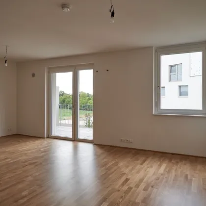 STADLAU/MÜHLWASSER: Perfekte 1+ -ZIMMER-SINGLE-WOHNUNG (ca. 48qm) mit SONNENBALKON (ca. 6,64qm) und GRÜNBLICK - Bild 2